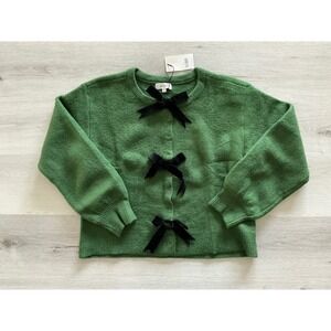 Avara Everly Sweater Green Large New With Tags
